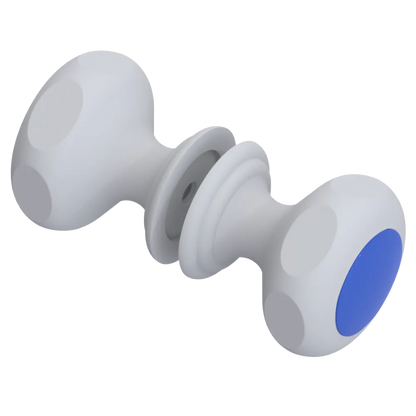 Rubinet Shower Door Knob (set) Matt White