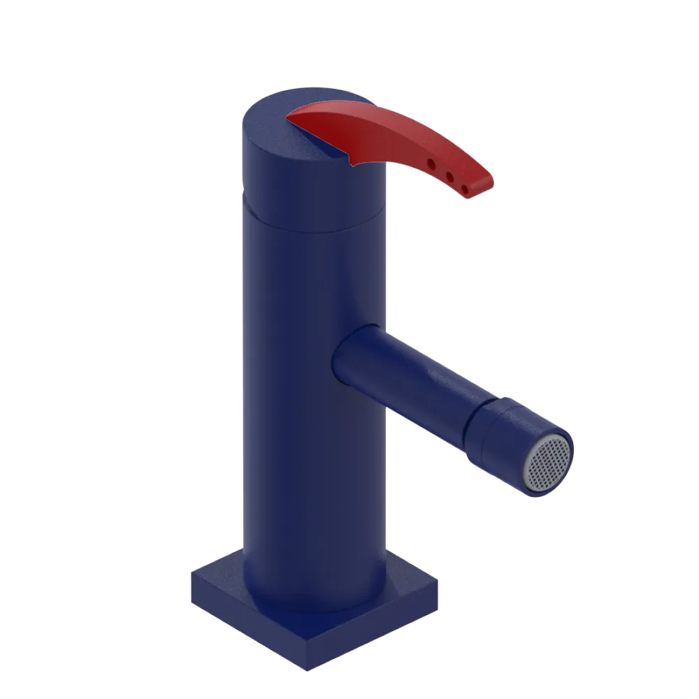 Rubinet Single Control Bidet Fitting (less drain) Midnight Blue
