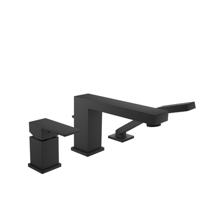 Baril 3-piece tub filler with hand shower