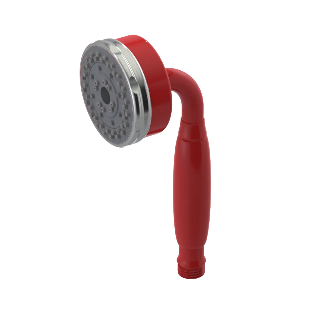 Rubinet 3 Function Hand Held Shower Only Red