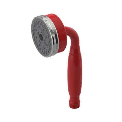 Rubinet 3 Function Hand Held Shower Only Red
