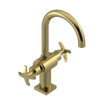 Rubinet Single Hole Dual Handle Lav. Set. (less drain) Bright Brass