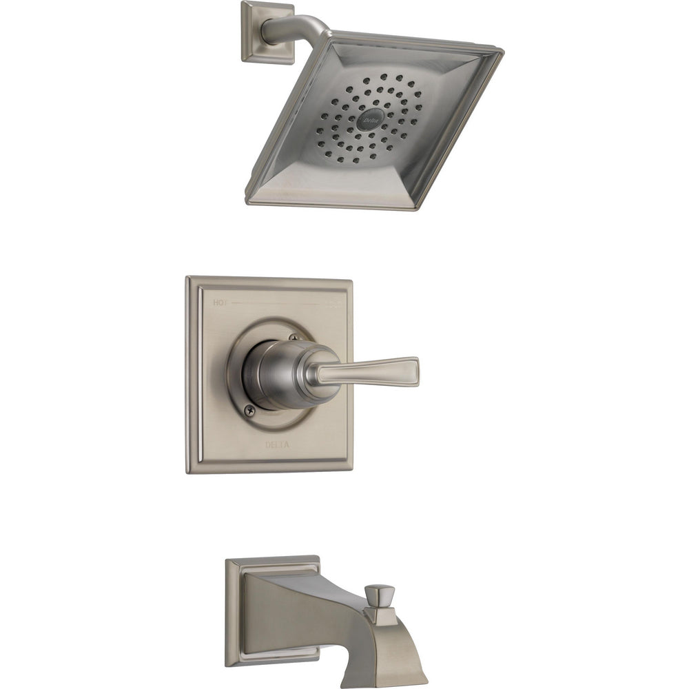 Lakewood Tub/shower Rough & Trim 1L 14S - SpotShield Brushed Nickel