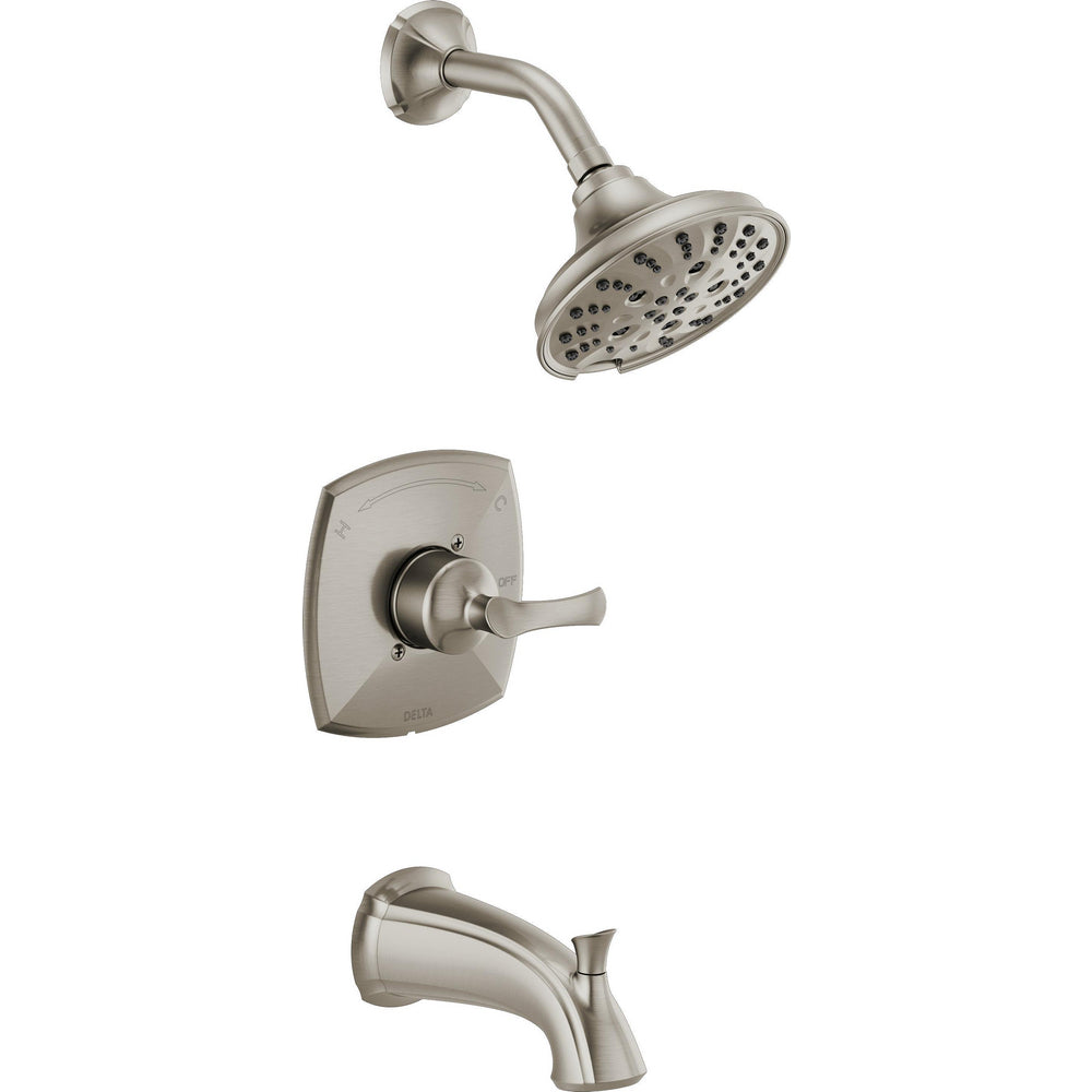 Sandover Single Handle Tub Shower - SpotShield Brushed Nickel