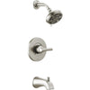 Becker Monitor Tub Shower Rough And Trim - SpotShield Brushed Nickel