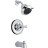 Traditional Delta Single-handle Tub & Shower Cr - Chrome