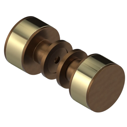 Rubinet Shower Door Knob (set) Tuscan Brass