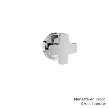 Baril 2-port diverter with stop (without handle)