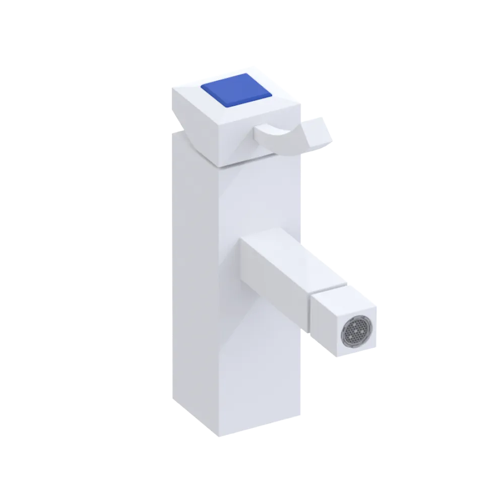 Rubinet Single Control Bidet Fitting (less drain) Matt White