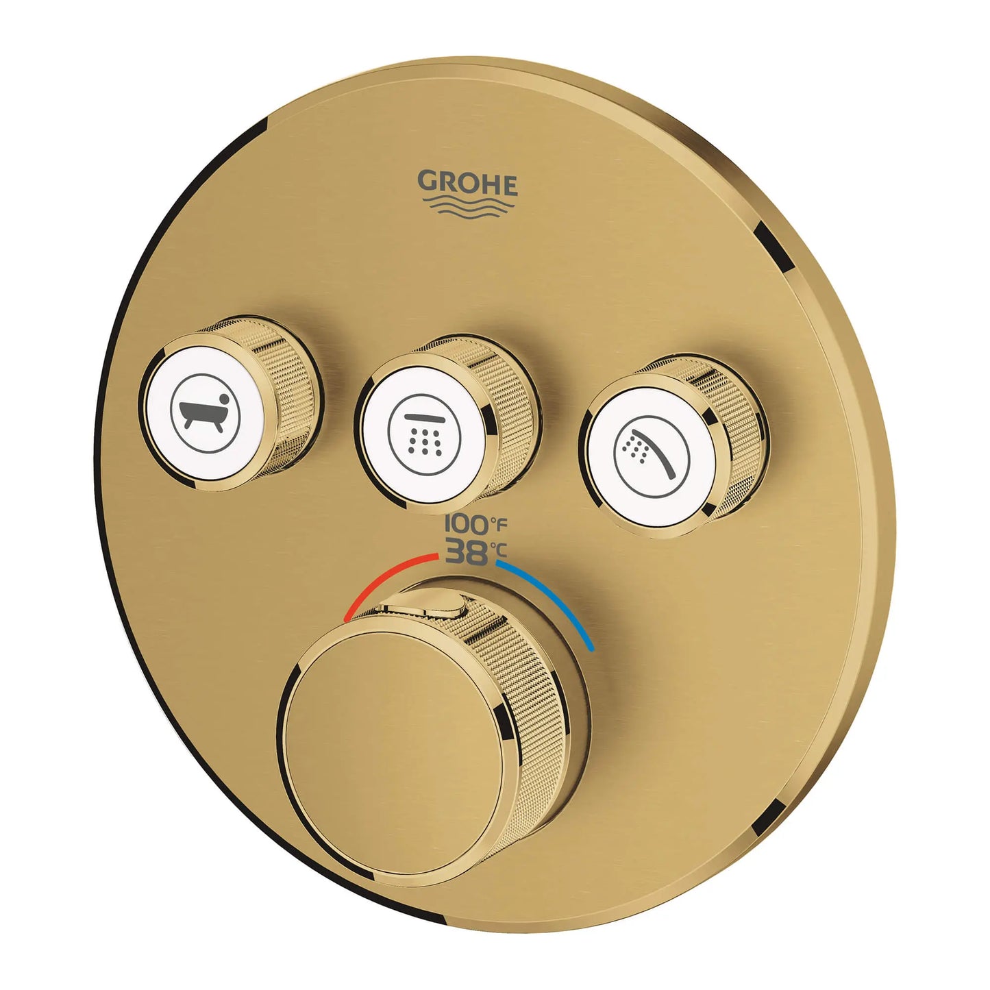 Grohtherm® SmartControl Triple Function Thermostatic Valve Trim