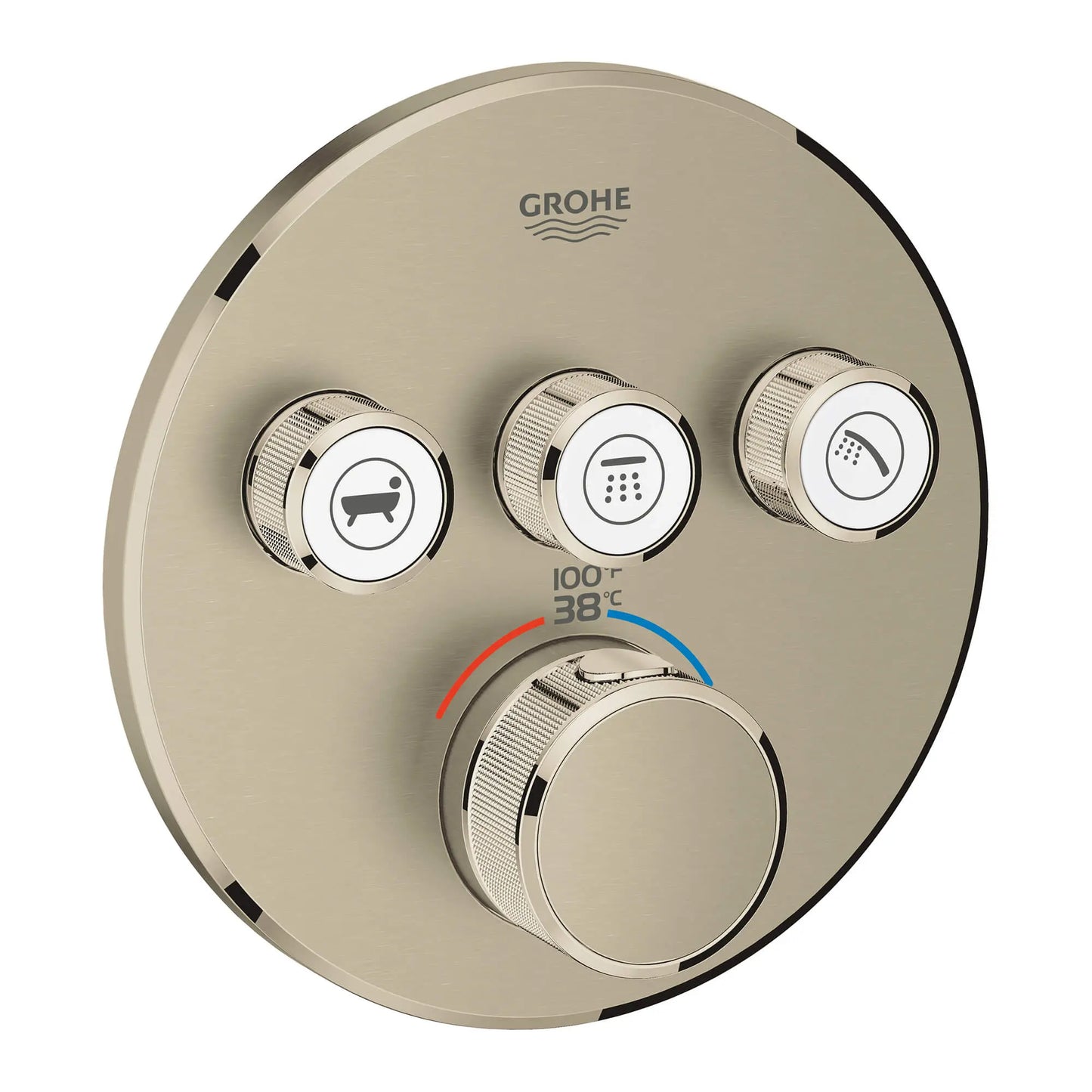 Grohtherm® SmartControl Triple Function Thermostatic Valve Trim
