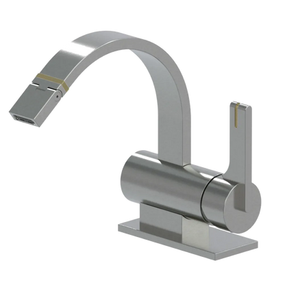 Rubinet Single Control Bidet Fitting (less drain) Satin Nickel