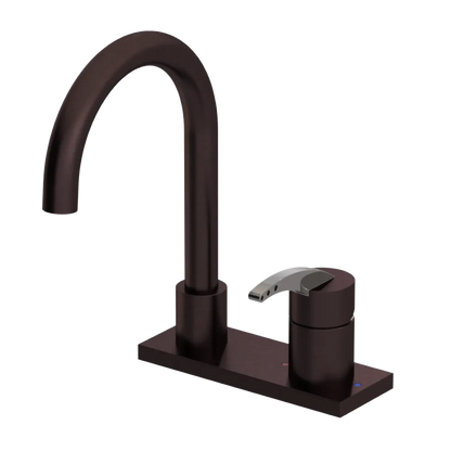 Rubinet 4" Centre Single Control Lav. Set. (less drain) Oil Rubbed Bronze