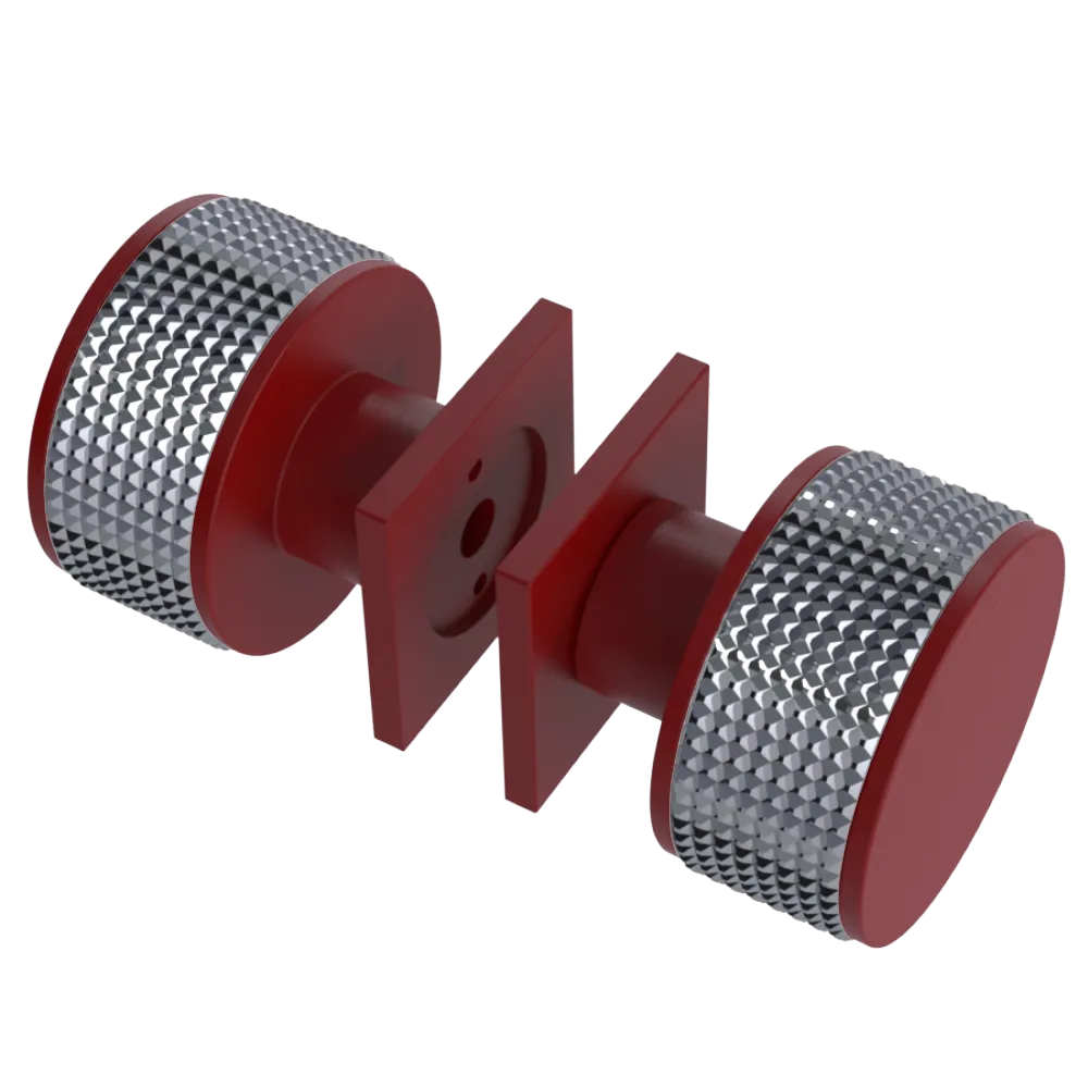 Rubinet Shower Door Knob (set) Maroon
