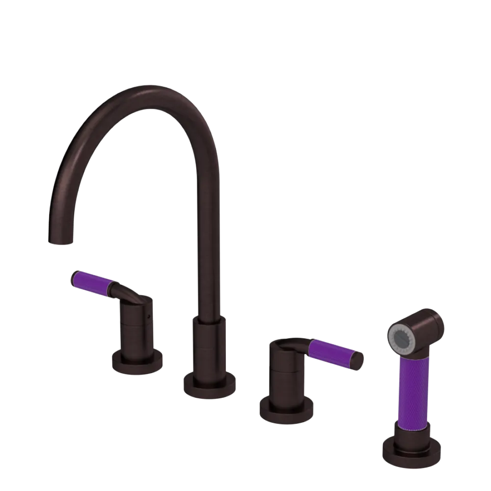 Rubinet Widespread Kitchen Set with Hand Spray Oil Rubbed Bronze