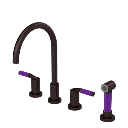 Rubinet Widespread Kitchen Set with Hand Spray Oil Rubbed Bronze