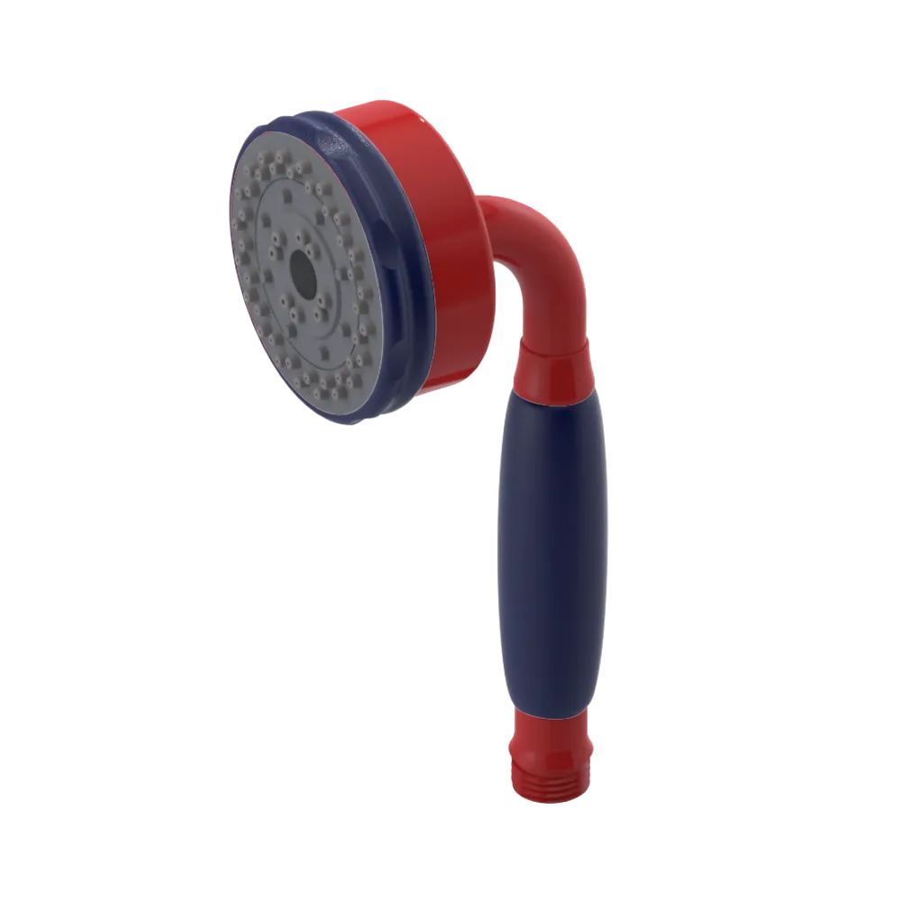 Rubinet 3 Function Hand Held Shower Only Red