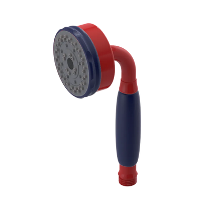 Rubinet 3 Function Hand Held Shower Only Red