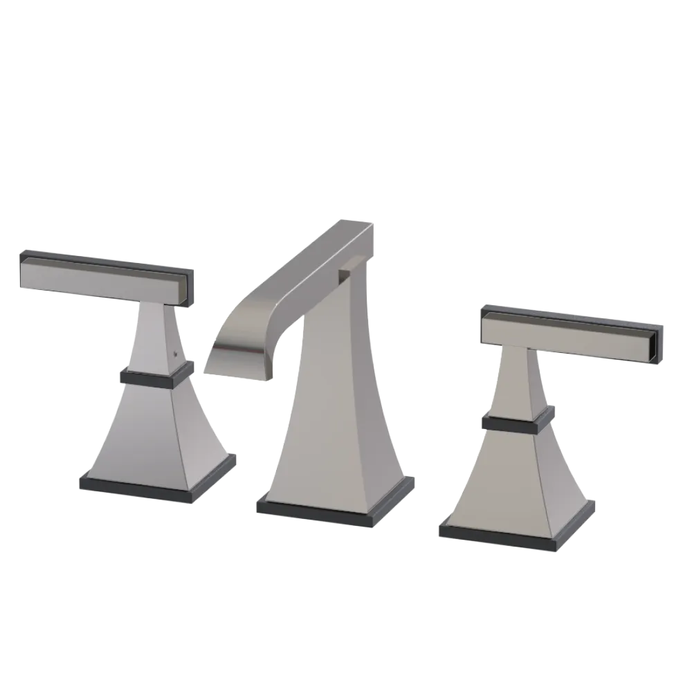 Rubinet Widespread Lav. Set. (less drain) Polished Nickel