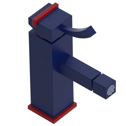 Rubinet Single Control Bidet Fitting (less drain) Midnight Blue
