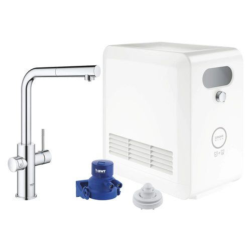 Grohe Blue Single-Handle Pull-Out Kitchen Faucet With Chilled And Sparkling Water 1.75 Gpm - Golzar Home