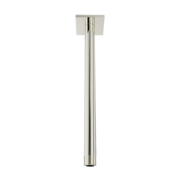 Baril 12" ceiling mounted shower arm, square flange
