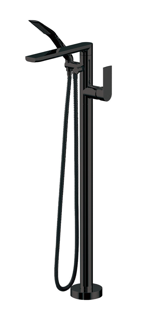 Aquabrass Floormount tub filler with handshower