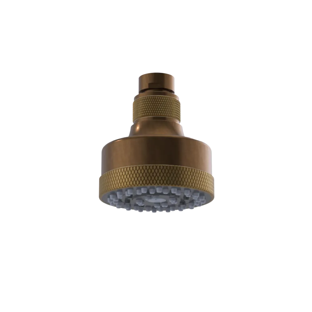Rubinet 3 FUNCTION SHOWER HEAD Tuscan Brass