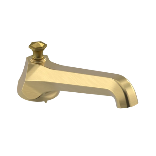 Rubinet Tub Filler Spout Deck Mount Satin Gold