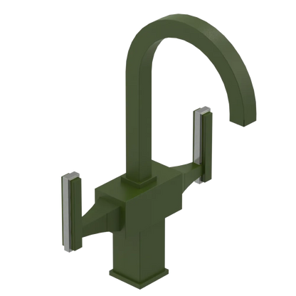 Rubinet Single Hole Dual Handle Lav. Set. (less drain) Green Envy