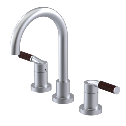 Rubinet Widespread Lav. Set. (less drain) Satin Chrome