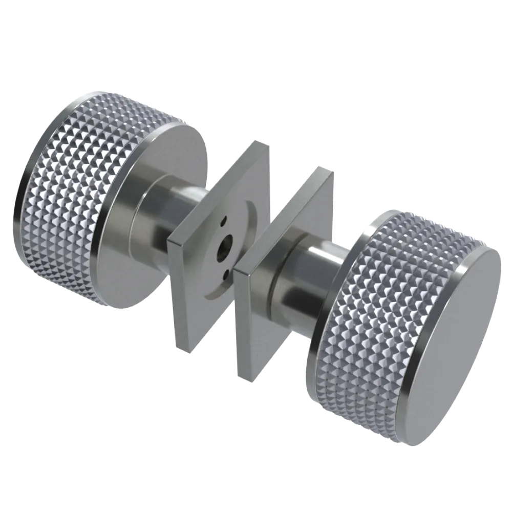 Rubinet Shower Door Knob (set) Satin Nickel