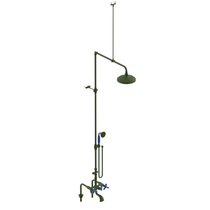 Rubinet Deck Mount Tub & Shower with Hand Held Shower Green Envy