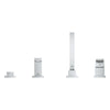 Grohe Eurocube® 4-Hole Single-Handle Deck Mount Roman Tub Faucet With 6.6 L/Min (1.75 Gpm) Hand Shower