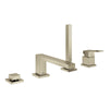 Grohe Eurocube® 4-Hole Single-Handle Deck Mount Roman Tub Faucet With 6.6 L/Min (1.75 Gpm) Hand Shower
