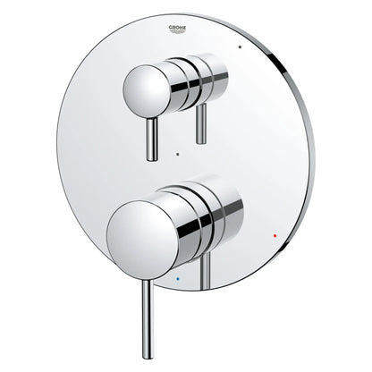 Grohe Timeless Pressure Balance Valve Trim With 2-Way Diverter With Cartridge
