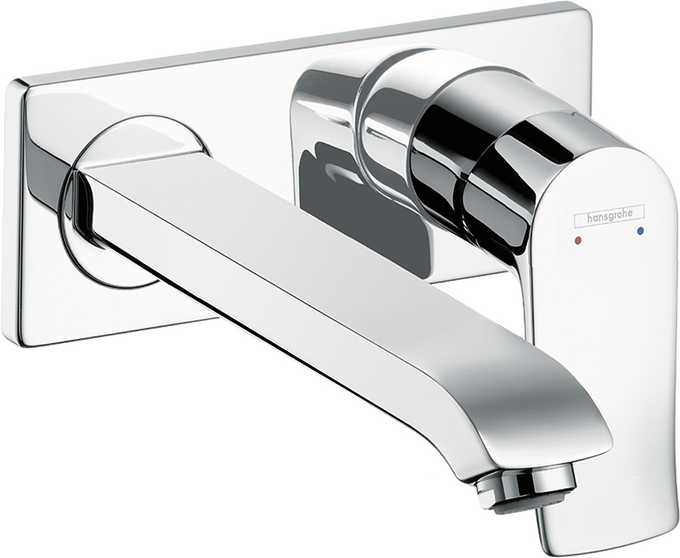 Hansgrohe Metris Wall-Mounted Single-Handle Faucet Trim, 1.2 GPM, without Pop-up Drain