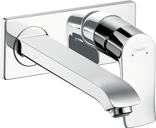 Hansgrohe Metris Wall-Mounted Single-Handle Faucet Trim, 1.2 GPM, without Pop-up Drain