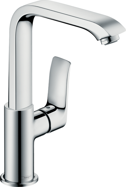 Hansgrohe Metris Single-Hole Faucet 230 with Swivel Spout and Pop-Up Drain, 1.2 GPM