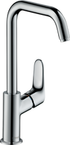 Hansgrohe Focus Single-Hole Faucet 240 with Swivel Spout and Pop-Up Drain, 1.2 GPM