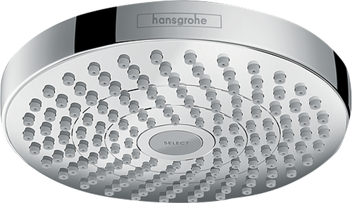 Hansgrohe Croma Select S Showerhead 180 2-Jet, 1.5 GPM