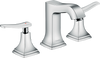 Hansgrohe Metropol Classic Widespread Faucet 110 with Lever Handles and Pop-Up Drain, 1.2 GPM