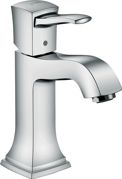 Hansgrohe Metropol Classic Single-Hole Faucet 110 with Pop-Up Drain, 1.2 GPM