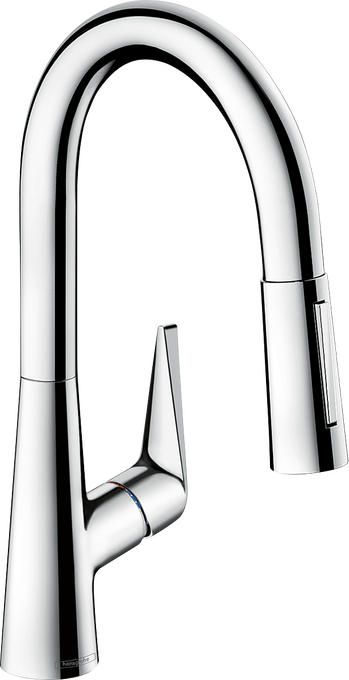 Hansgrohe Talis S Prep Kitchen Faucet, 2-Spray Pull-Down, 1.75 GPM