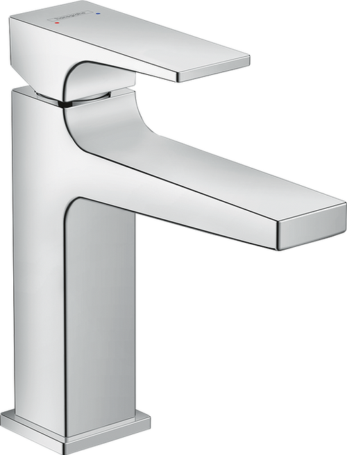 Hansgrohe Metropol Single-Hole Faucet 110 with Lever Handle and Pop-Up Drain, 0.5 GPM