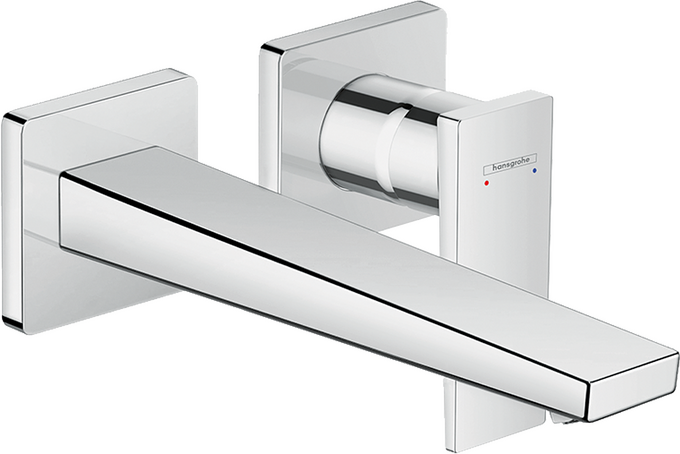 Hansgrohe Metropol Wall-Mounted Single-Handle Faucet Trim with Lever Handle, 1.2 GPM, without Pop-up Drain