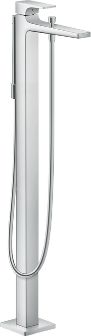 Hansgrohe Metropol Freestanding Tub Filler Trim with Lever Handle and 1.75 GPM Handshower