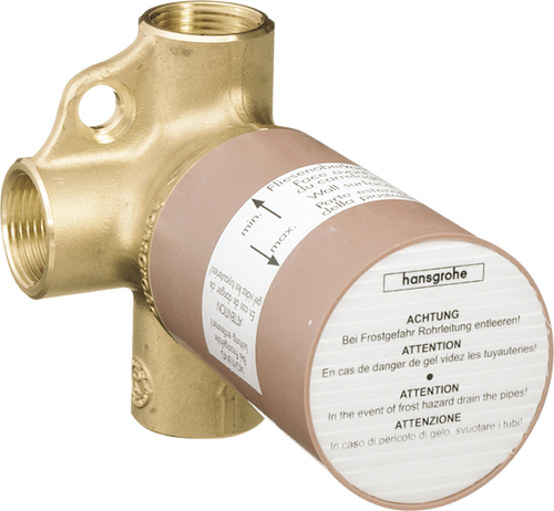 Hansgrohe Rough, Trio 2-Way Diverter with Shut-Off, ¾"