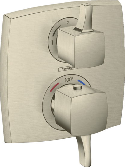 Hansgrohe Ecostat Classic Thermostatic Trim with Volume Control, Square
