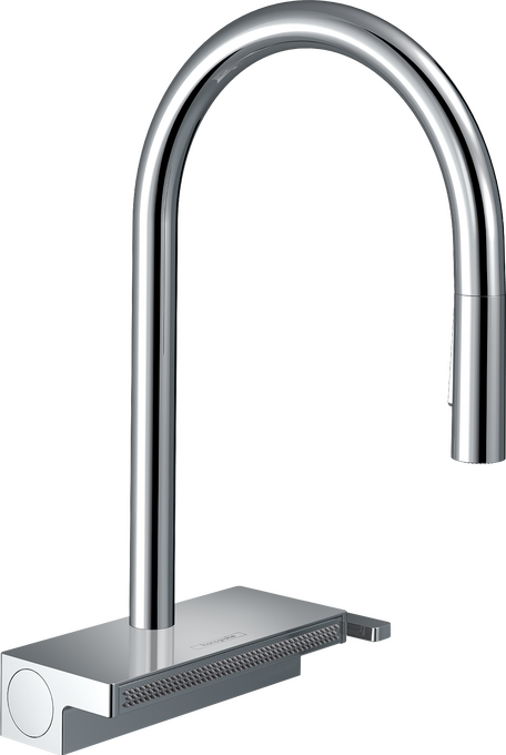 Hansgrohe Aquno Select HighArc Kitchen Faucet, 3-Spray Pull-Down, 1.75 GPM